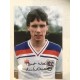 Signed photo of Mike Duxbury the England footballer.